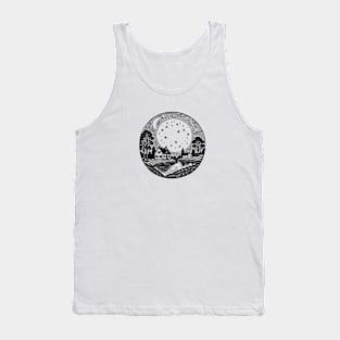 Full Moon Night in the Village Tank Top